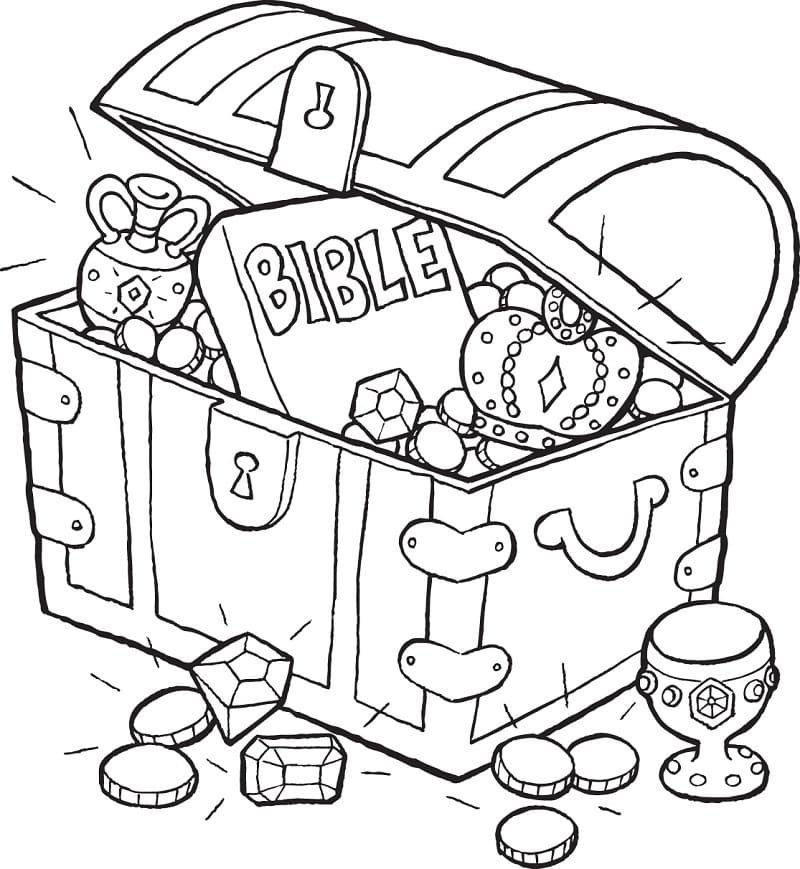 chest coloring pages