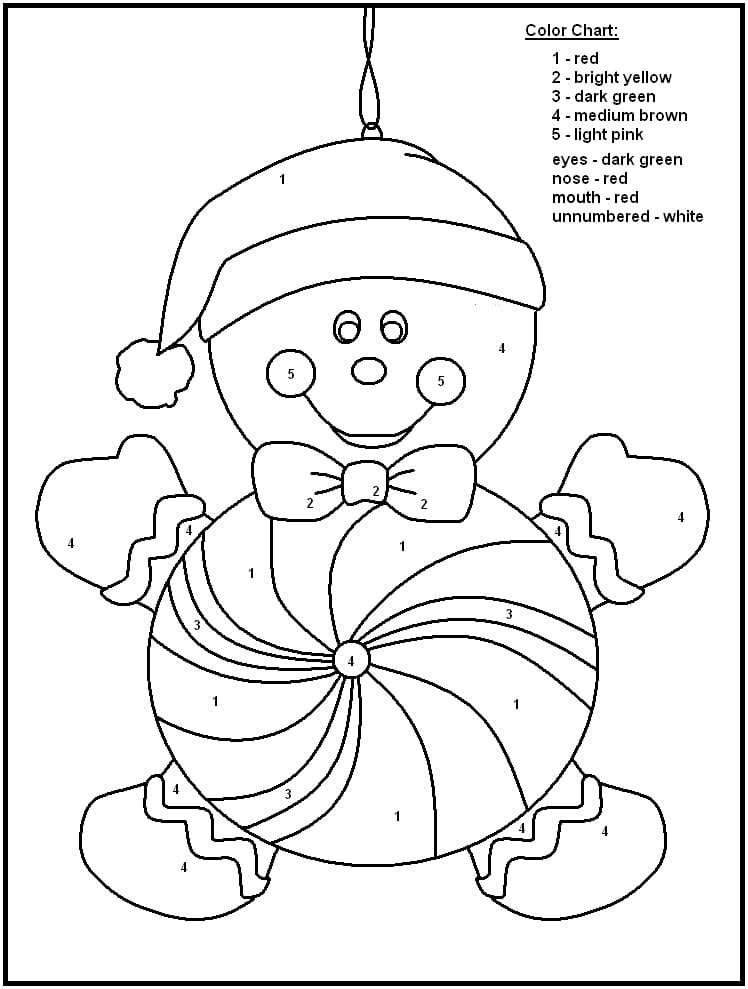 Free Christmas Tree Color By Number Coloring Page Free Printable Coloring Pages For Kids