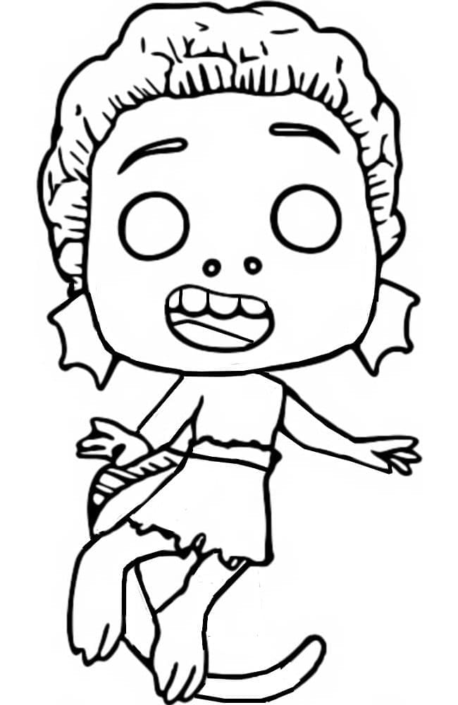 Funko Pop Luca Coloring Page - Free Printable Coloring Pages for Kids