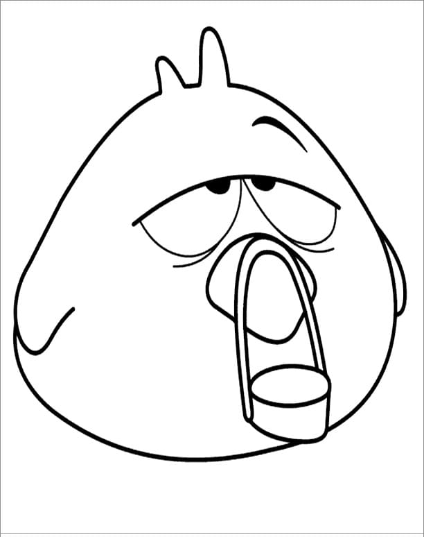 Funny Baby Bird from Pocoyo Coloring Page - Free Printable Coloring