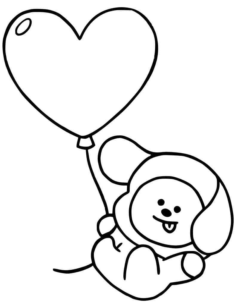 Funny Chimmy BT20 Coloring Page   Free Printable Coloring Pages ...