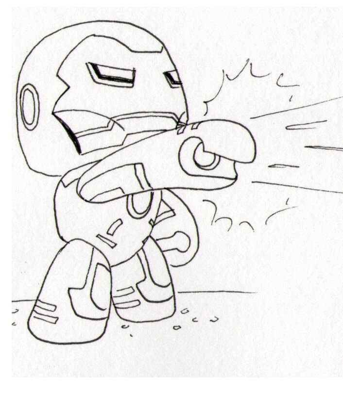 lego iron man coloring page