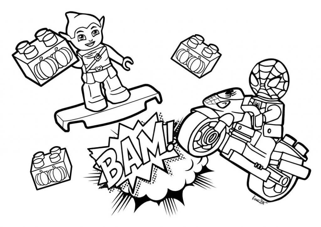 Lego Spiderman Coloring Pages - Free Printable Coloring Pages for Kids