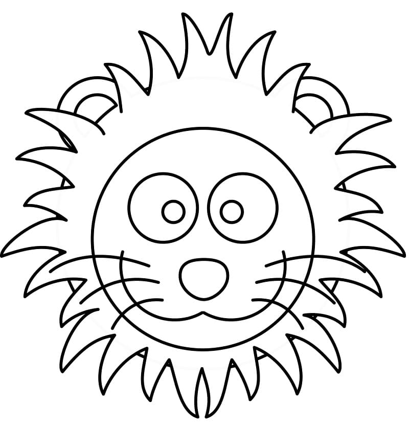 Lion Face Coloring Pages Free Printable Coloring Pages for Kids