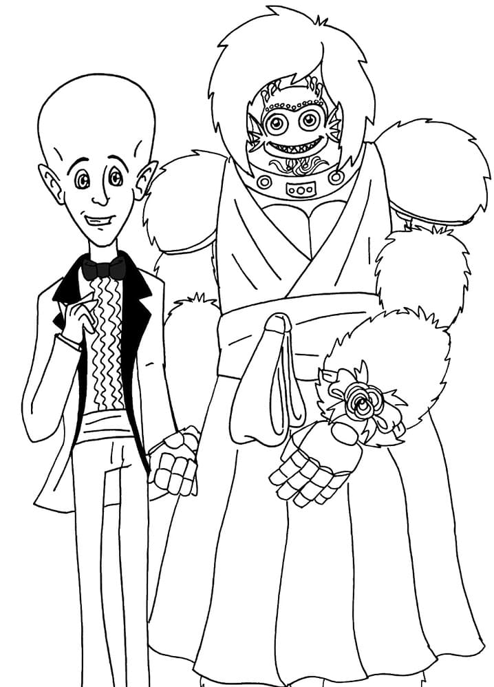 Funny Minion and Megamind Coloring Page - Free Printable Coloring Pages ...
