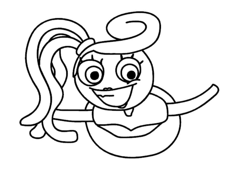 Coloring page Poppy Playtime Mommy Long Legs