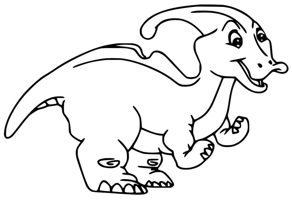 Funny Parasaurolophus