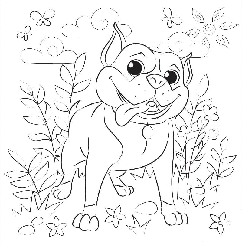 Pitbull Coloring Pages - Free Printable Coloring Pages for Kids
