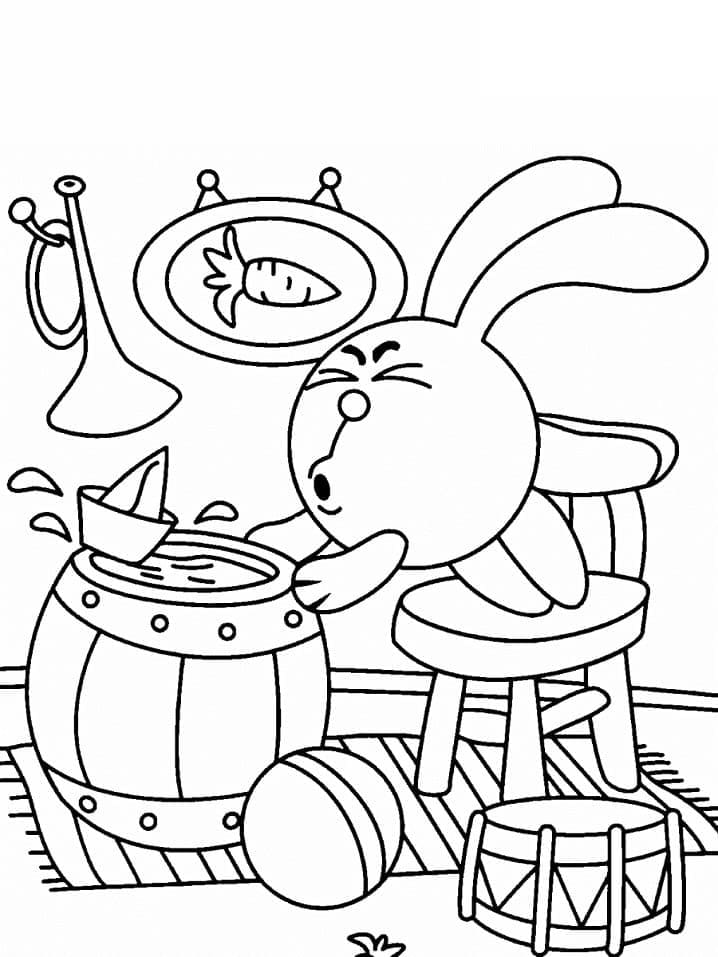 Funny PogoRiki Coloring Page - Free Printable Coloring Pages for Kids