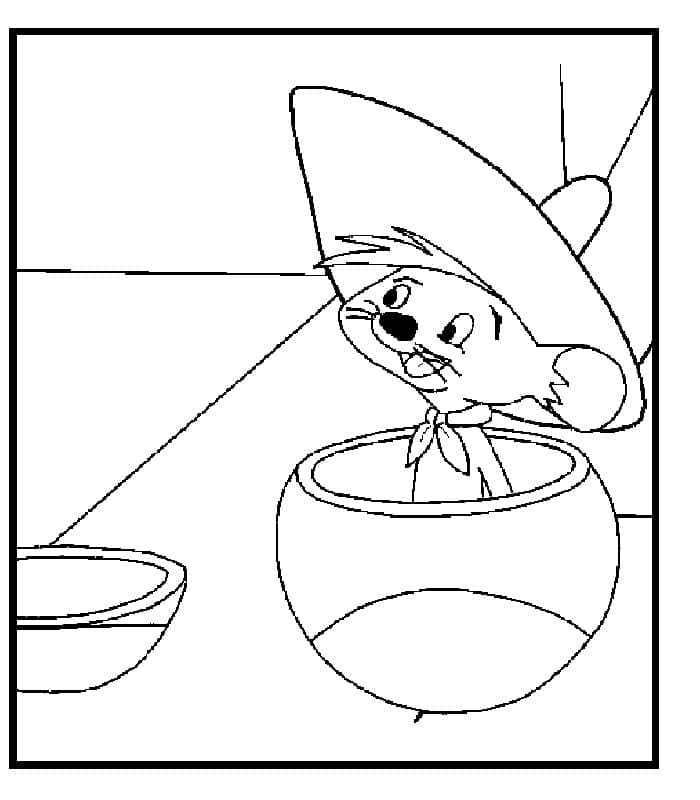 Speedy Gonzales color page - Coloring pages for kids