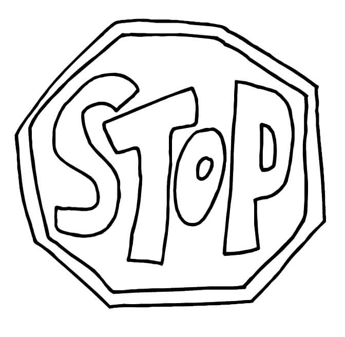 funny stop sign coloring page free printable coloring pages for kids