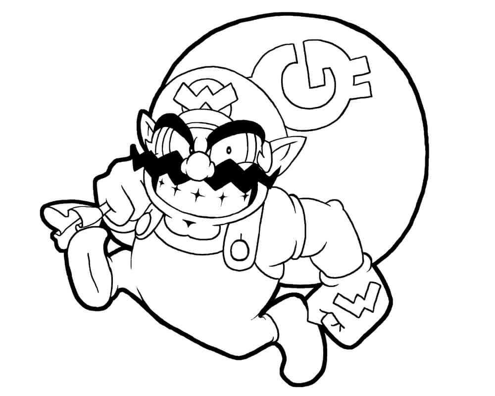 Wario Coloring Pages - Free Printable Coloring Pages for Kids