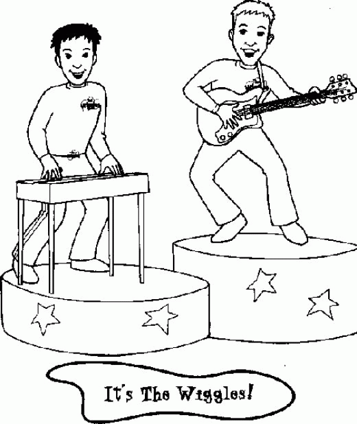 printable wiggles coloring pages