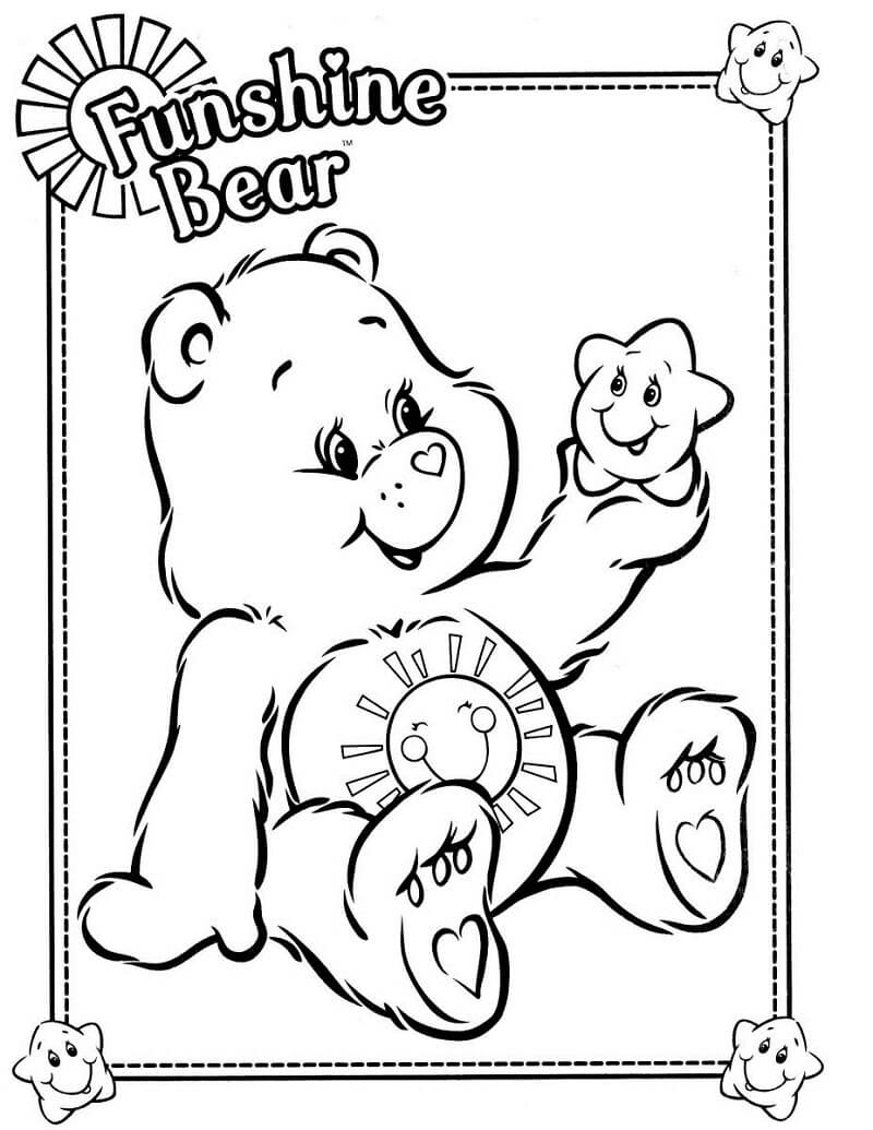 Funshine Bear Coloring Page   Free Printable Coloring Pages for Kids