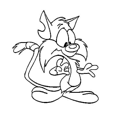 Furrball from Tiny Toon Adventures