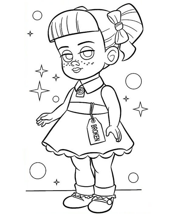 Gabby Gabby From Toy Story Coloring Page Toy Story Para Colorear ...
