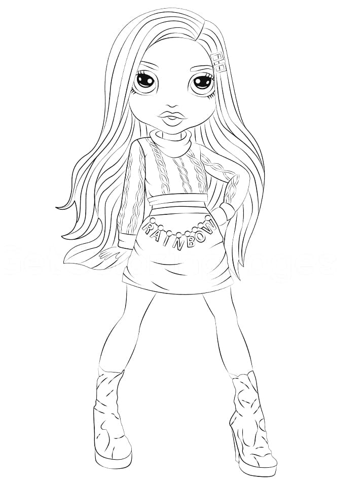 Rainbow High Coloring Pages - Free Printable Coloring Pages for Kids