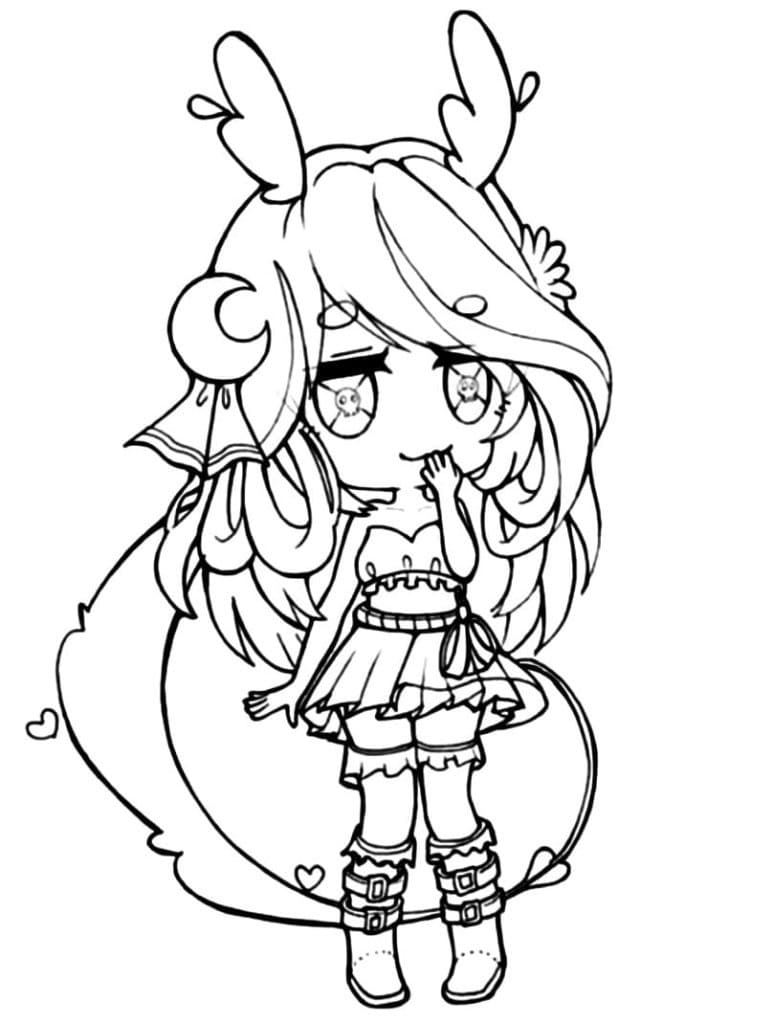 Coloring page Gacha life Gacha Life Furry