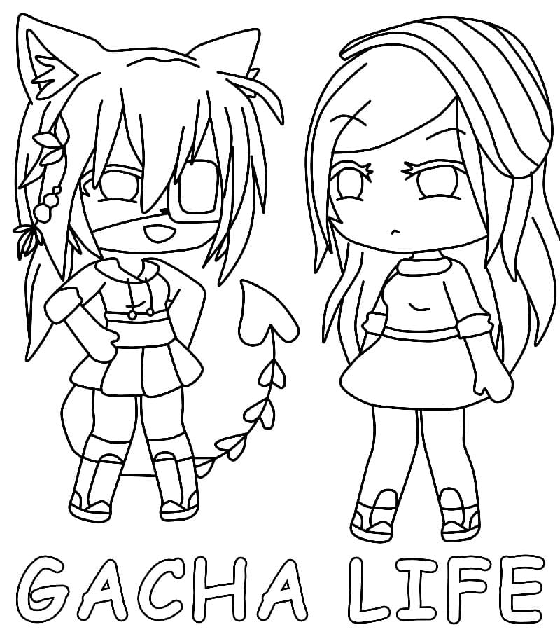 Gacha Club Coloring Pages - Free Printable Sheets