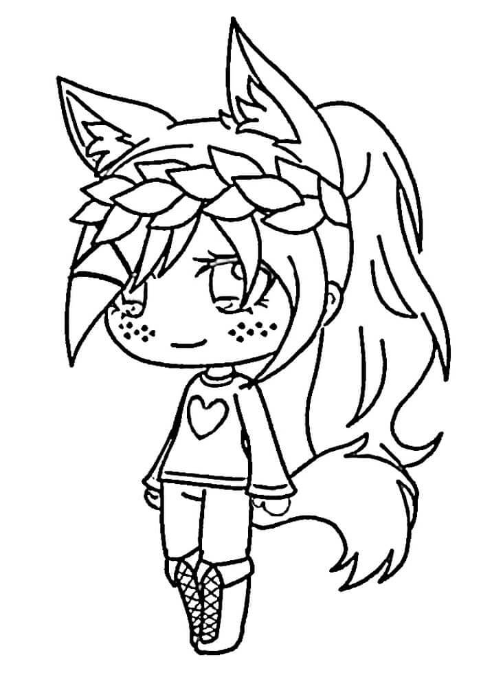 Gacha Life 10 Coloring Page Free Printable Coloring Pages For Kids