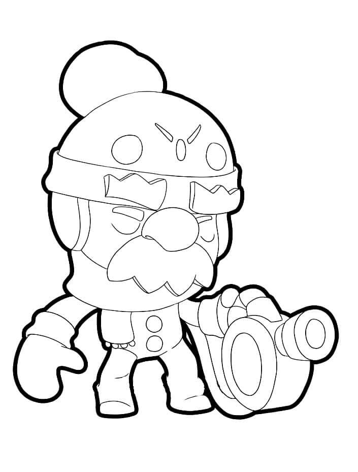 Gale Brawl Stars Coloring Pages - Free Printable Coloring Pages for Kids