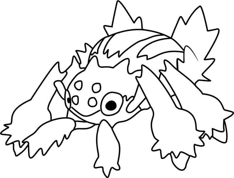 printable galvantula coloring pages pokemon