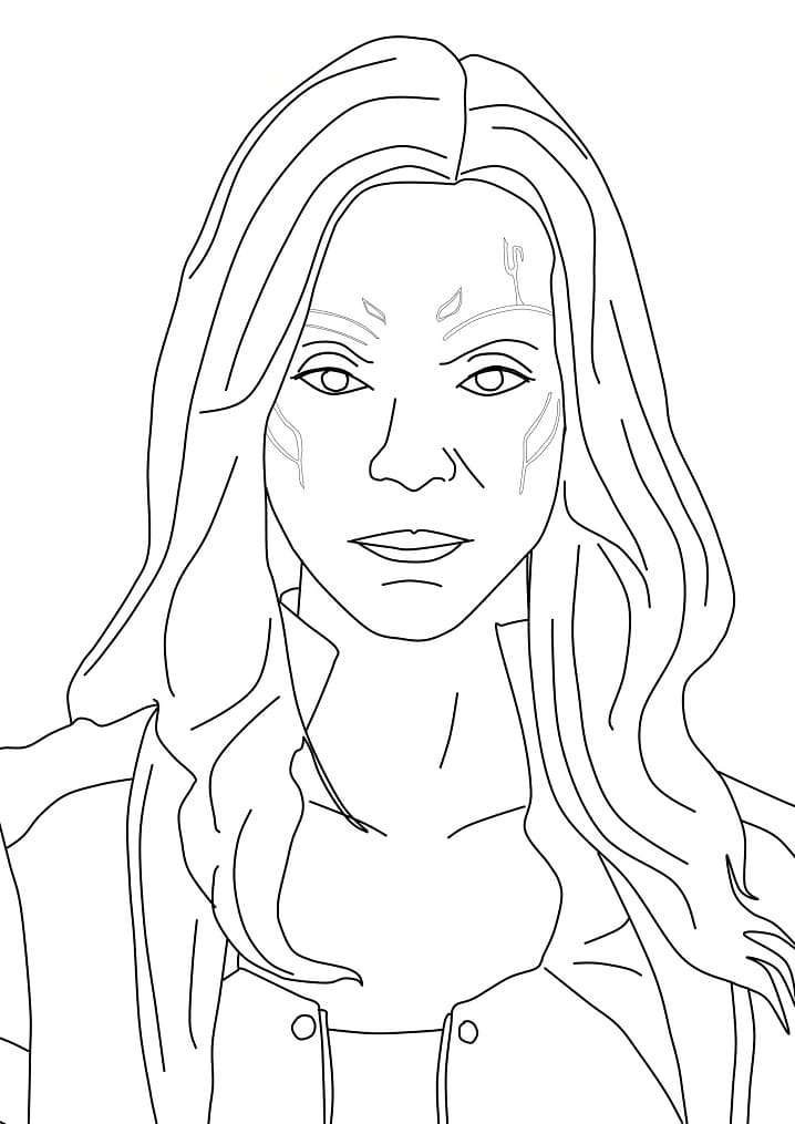 Gamora Coloring Pages - Free Printable Coloring Pages for Kids