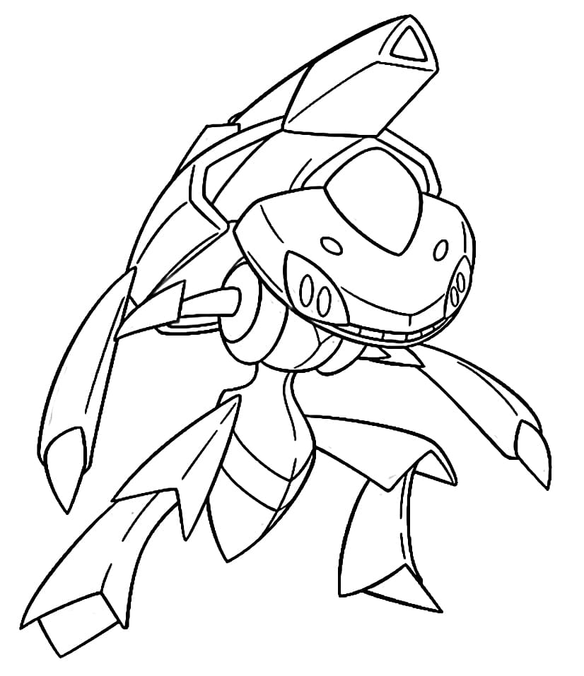 Genesect Coloring Pages - Free Printable Coloring Pages for Kids