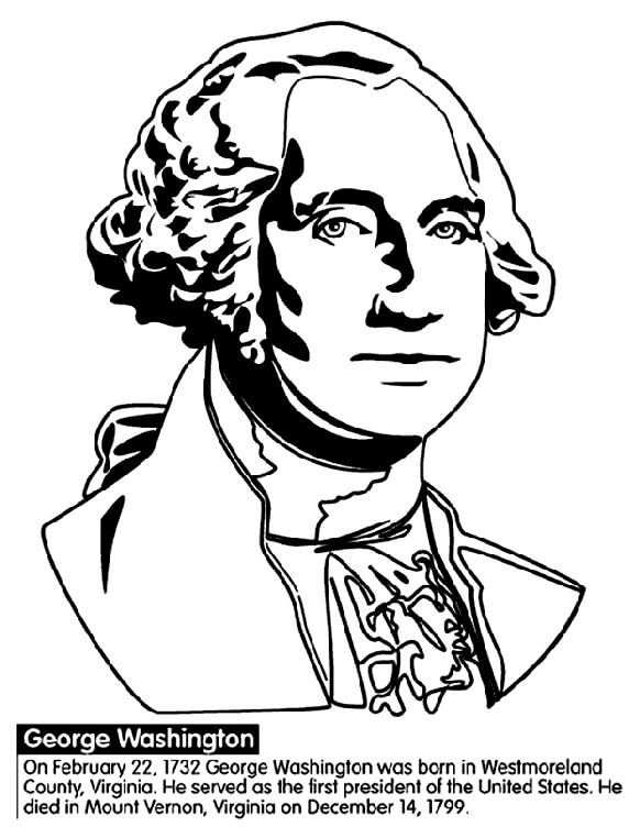 george washington cherry tree coloring pages