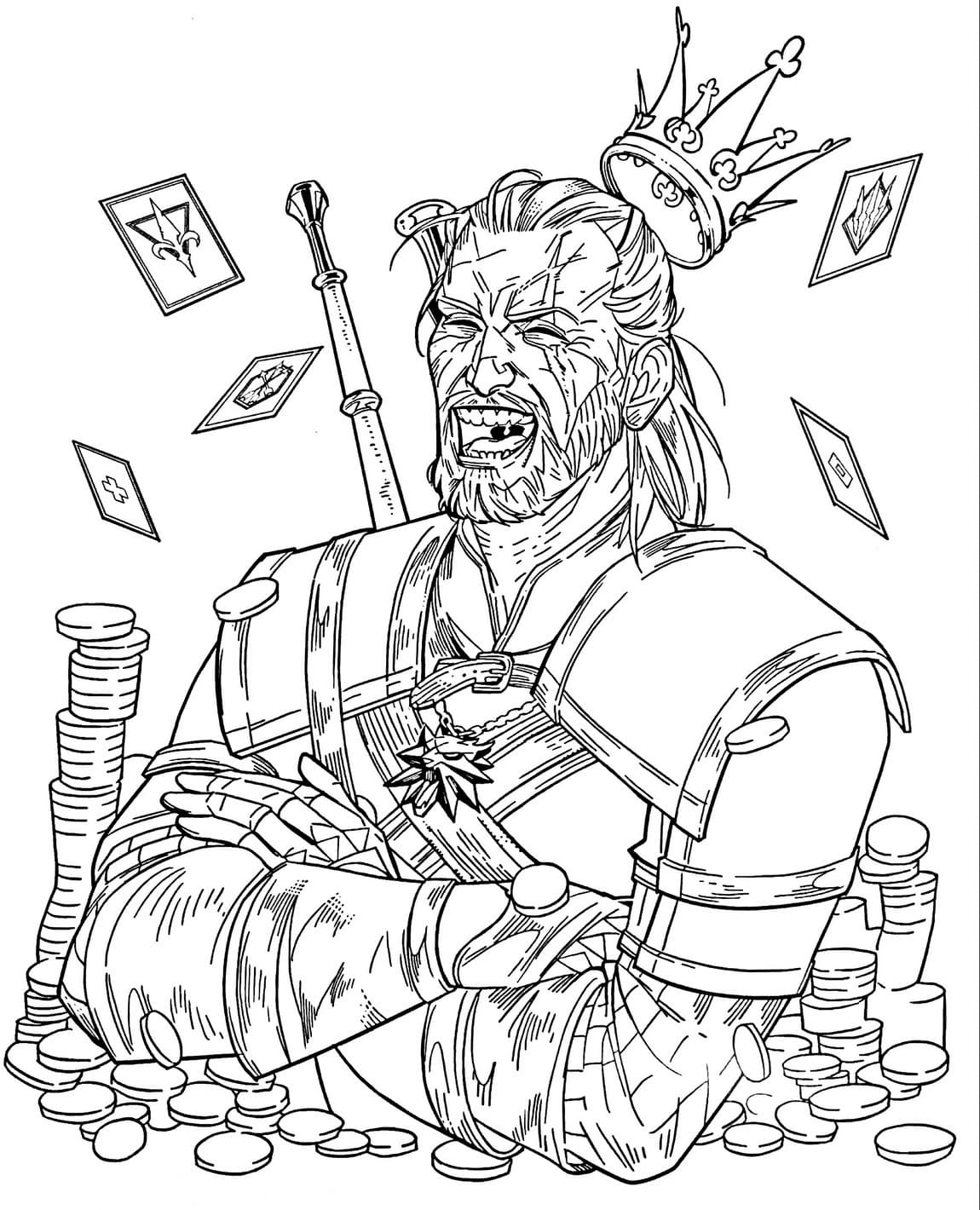 Witcher Coloring Pages Free Printable Coloring Pages for Kids