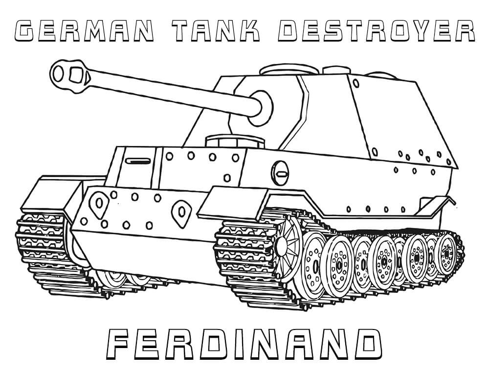 Army Tank Coloring Page - Free Printable Coloring Pages for Kids