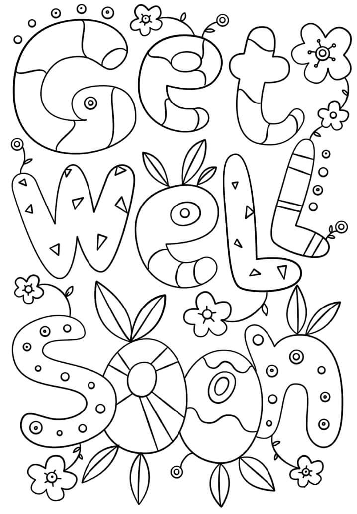 Printable Get Well Soon Coloring Pages The BestWebsite