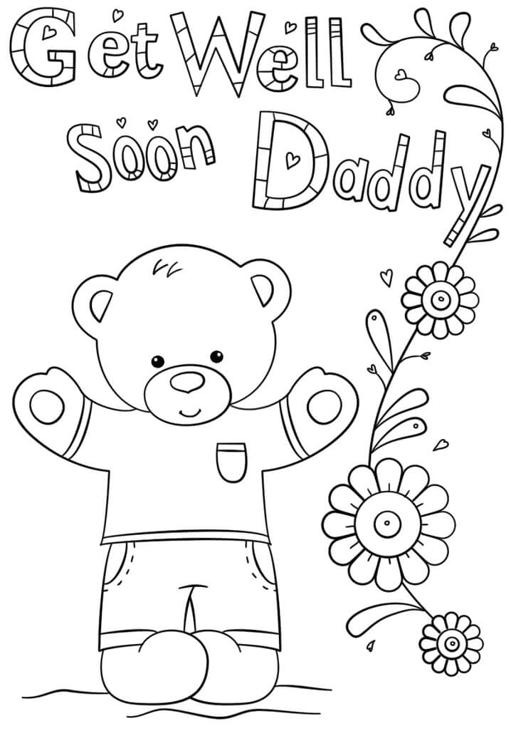 Top 25 Free Printable Get Well Soon Coloring Pages Online