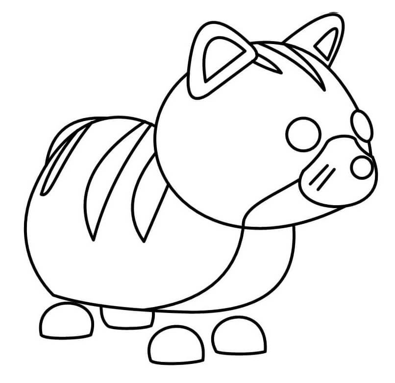 Ginger Cat Adopt Me Coloring Page - Free Printable Coloring Pages for Kids