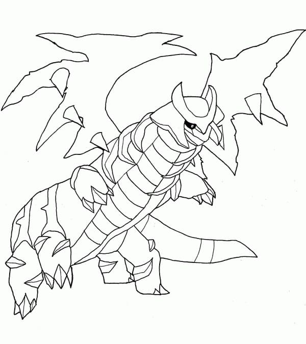 Giratina em forma alterada para colorir