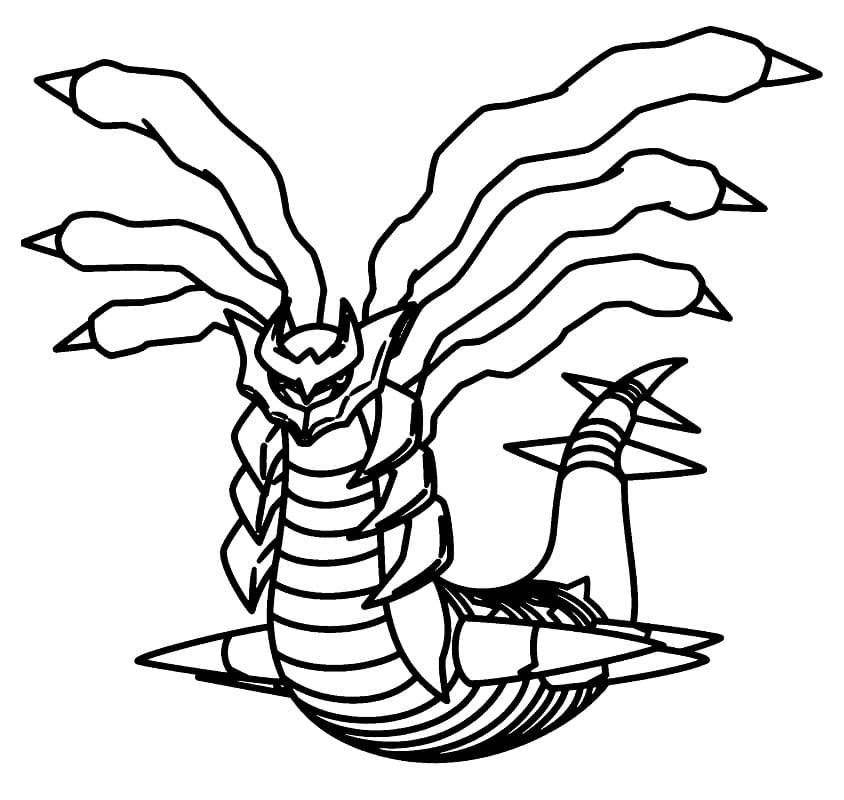 Giratina em forma alterada para colorir