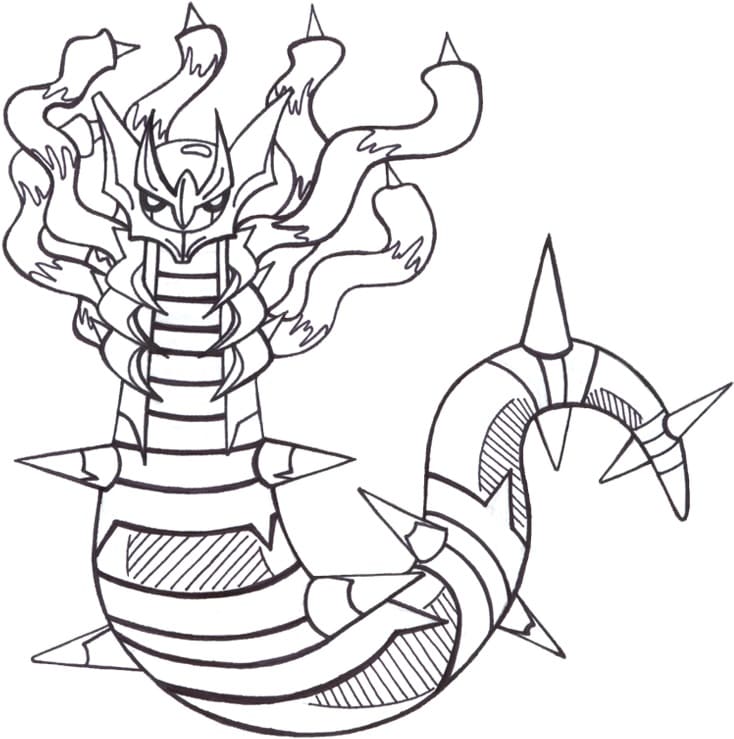 Giratina Altered Form coloring page