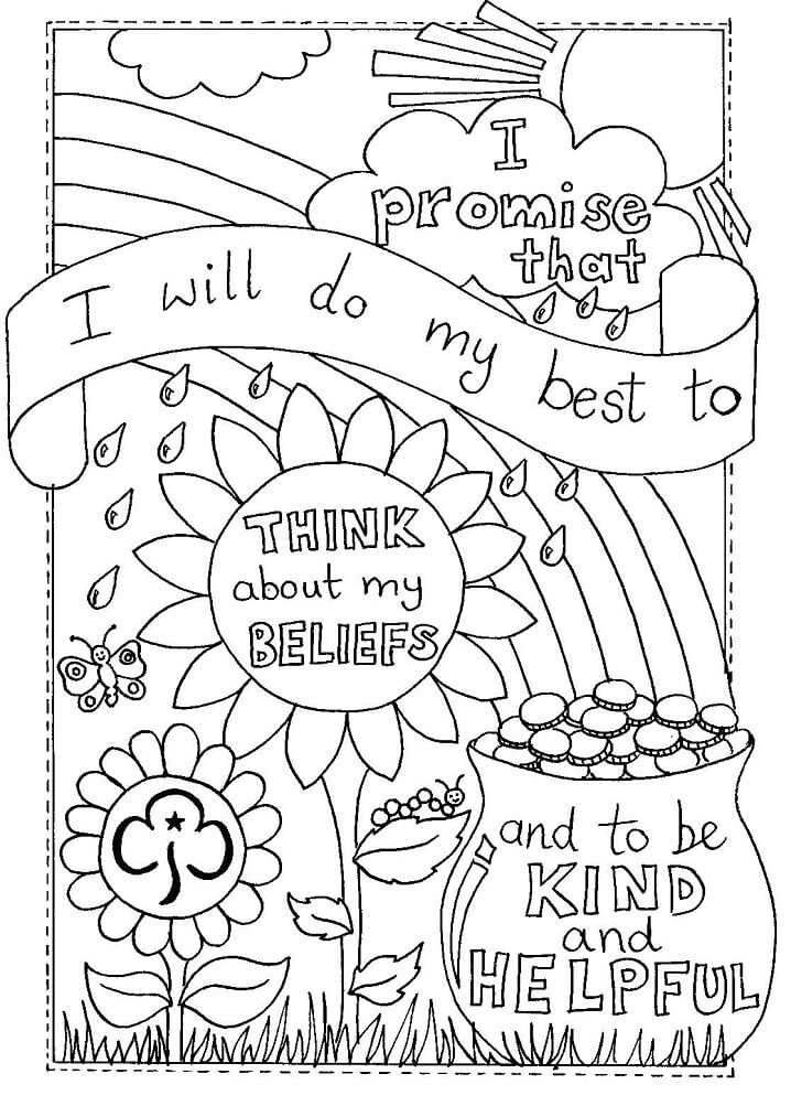 Girl Scout Coloring Pages - Free Printable Coloring Pages for Kids
