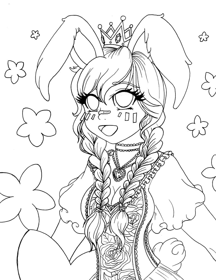 Girl with Bunny Ears