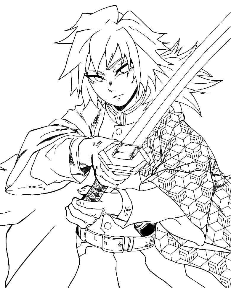 Giyu Tomioka with Sword