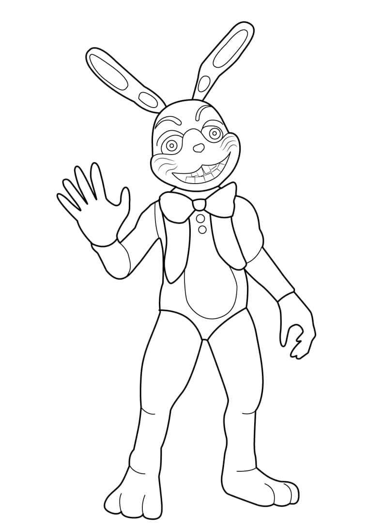 Five Nights At Freddy's Coloring Pages Five Nights At Freddys Coloring  Pages Luxury Fnaf Bonnie Coloring - entitlementtrap.com