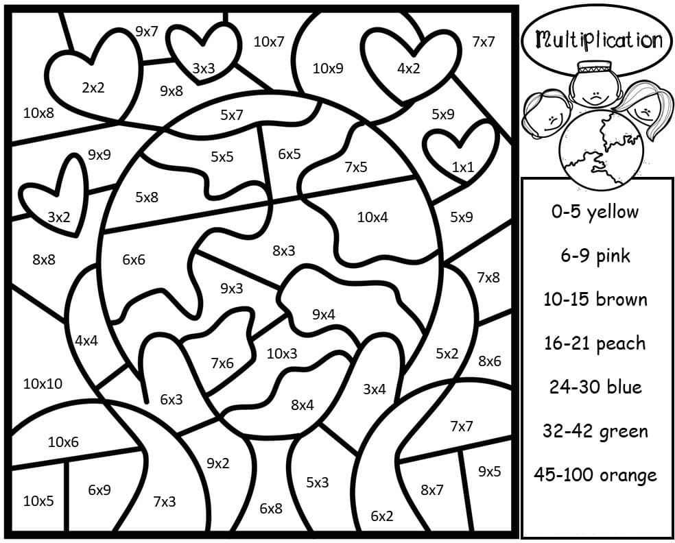 color-by-number-multiplying-by-9-worksheet-education-com-pin-on-color