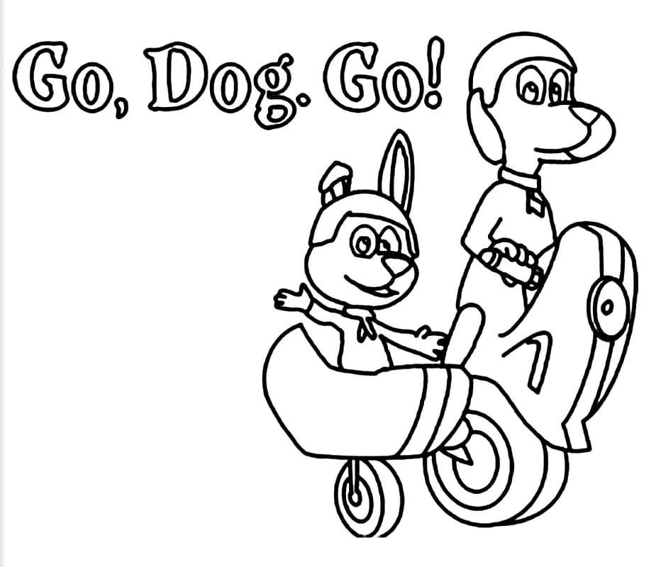 Dr Seuss Go Dog Go Coloring Pages