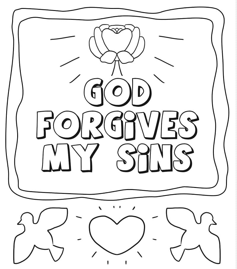 Forgiveness to Print Coloring Page - Free Printable Coloring Pages for Kids
