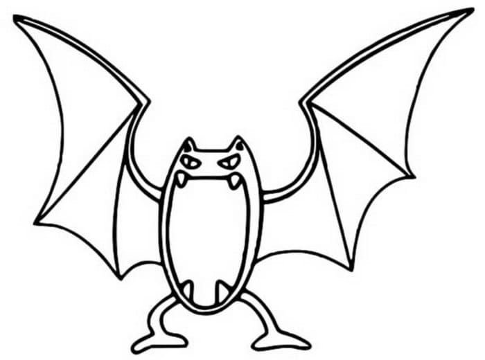 printable golbat coloring pages pokemon