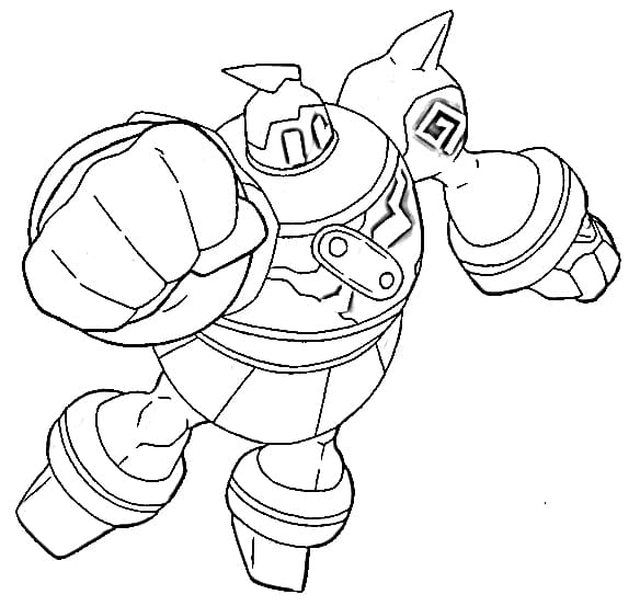 golurk coloring page pokemon