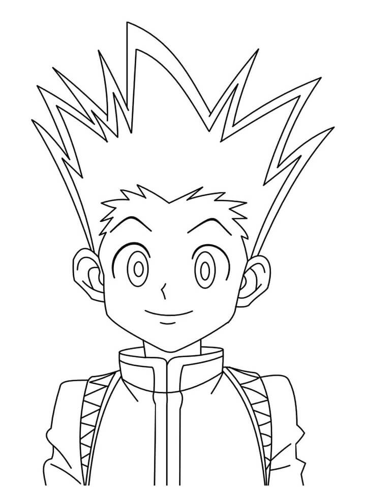 Gon Hunter x Hunter coloring page