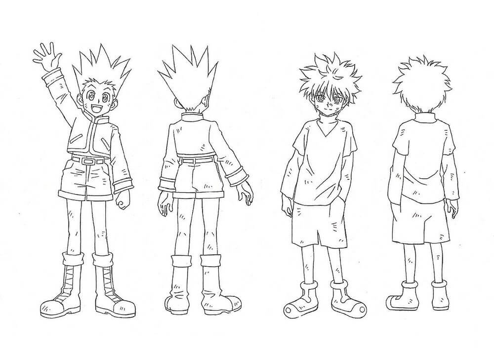 Hunter x Hunter Coloring Pages Printable for Free Download