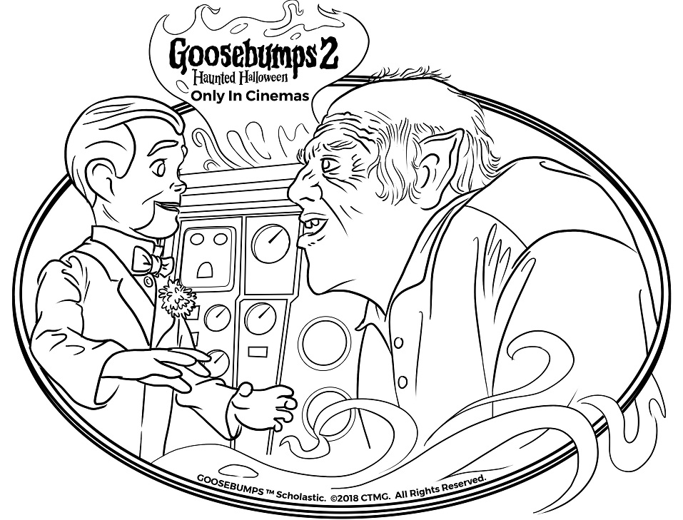 Goosebumps Slappy Dummy Coloring Page