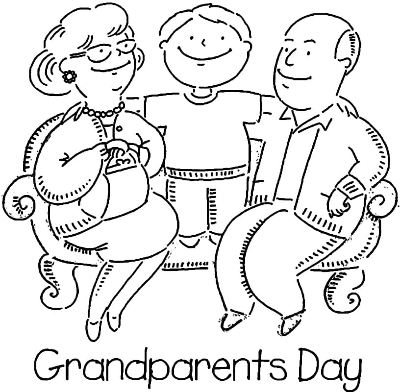 Grandparents' Day Coloring Pages.